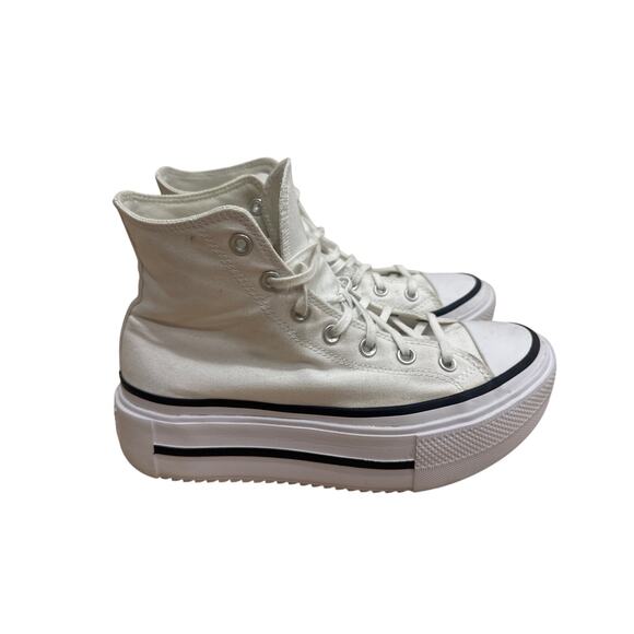 CONVERSE CHUCK TAYLOR ALL STAR PLATFORM HIGH TOP SNEAKERS UNISEX WOMENS 9.5 - Picture 4 of 6